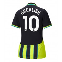 Camisa de Futebol Manchester City Jack Grealish #10 Equipamento Secundário Mulheres 2024-25 Manga Curta